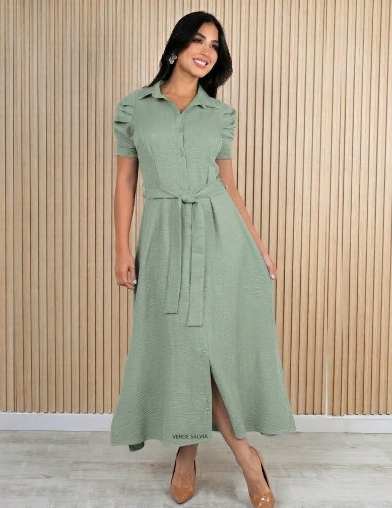 Vestido song unicolor